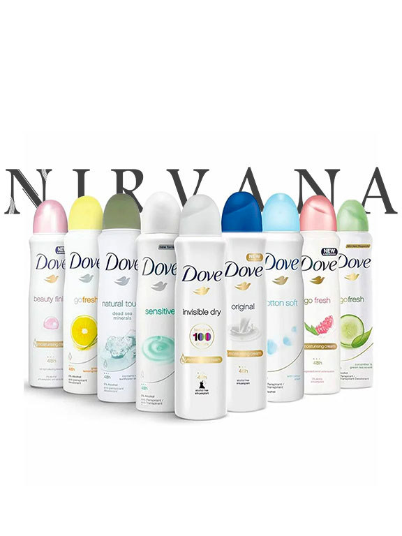 اسپری زنانه داو | رایحه‌های متنوع و ماندگار - نیروانا - برند داو