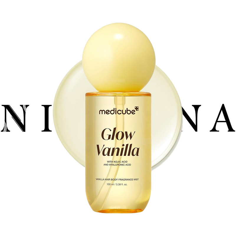 میست خوشبو کننده مو و بدن مدی کیوب با رایحه وانیل MEDICUBE GLOW VANILA HAIR& BODY FROGRANCE MIST