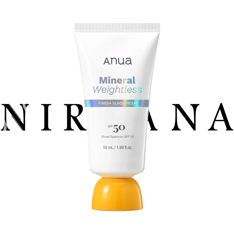 ضد آفتاب سبک مینرال آنوا , آبرسان ,ترمیم و تقویت کننده سد دفاعی پوست ANUA MINERAL WEIGHTLESS FINISH SUNSCREEN