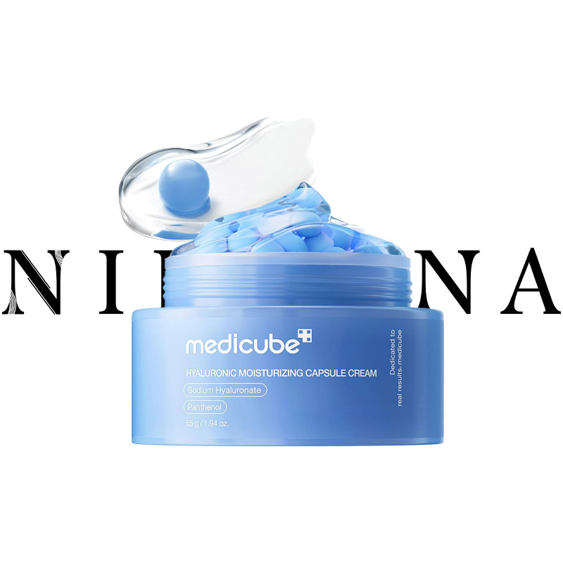 کرم کپسولی هیالورونیک اسید مدی کیوب , آبرسان و مرطوب کننده عمقی پوست MEDICUBE HYALURONIC ASID CAPSUL CREAM