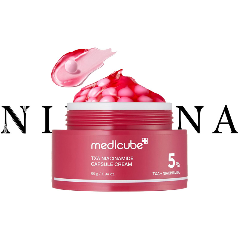 کرم کپسولی ضد لک و روشن کننده ترانگزامیک اسید و نیاسینامید مدی کیوب medicube TXA NIACINAMIDE CAPSUL CREAM